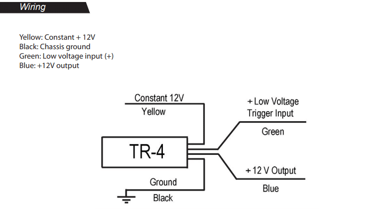 Pac Tr 4 Low Voltage Trigger