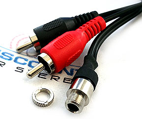 Replacement RCA to 3.5 mm Stereo AUX Audio Cable