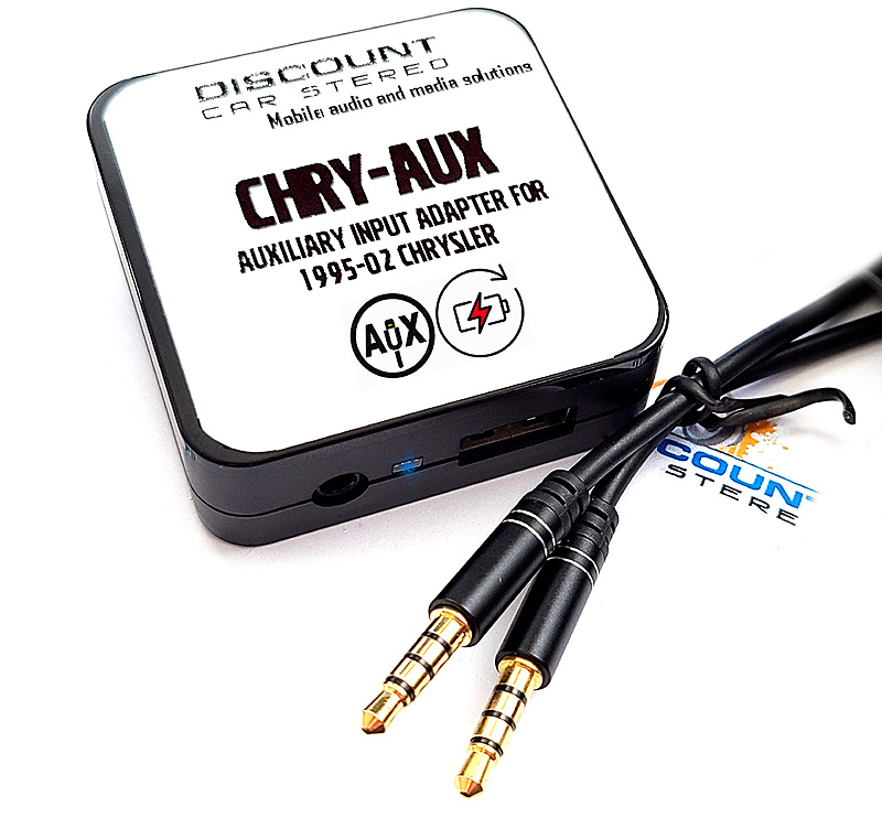 Discount Car Stereo > Auxiliary Input Adapters > CHRY-AUX Aux Adapter for  select 1995-00 Chrysler, Jeep, Dodge, Prowler