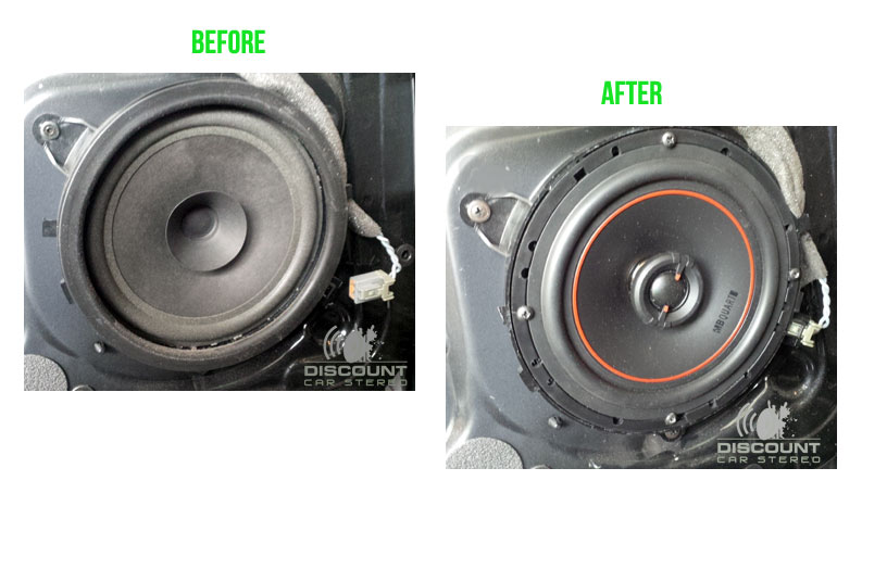 Discount Car Stereo > Speaker Installation > VOL492F Door Speaker Adapter for