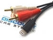 iL-RCA Apple Lightning to RCA Adapter Cable for Audio Playback & Charge