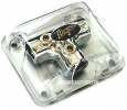 Stinger SPD511 3-way 4-gauge T-Style Distribution block (Platinum)