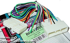 BHA1720T Aftermarket Radio Install Harness in select 1986-98 Honda Civic