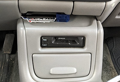 separate tape player in lower dash