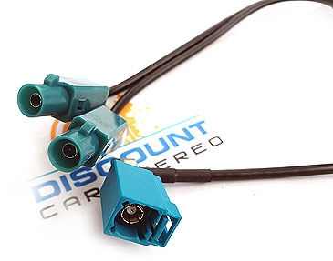 FK2M Dual Fakra Male to Single Female Splitter Cable