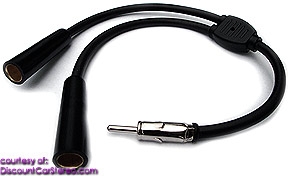 BAAY2F Universal Dual Female Antenna Splitter