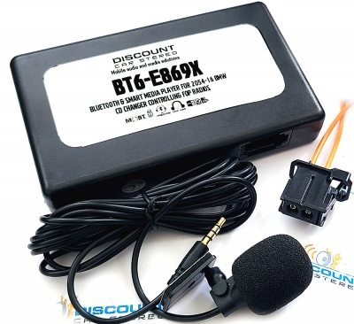 BT6-E869x Bluetooth Hands-free, streaming & USB thumb drive for 2005-15 BMW