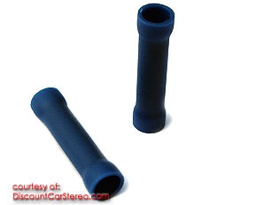 iBCB 14-16ga Blue Vinyl Butt Connector