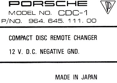 BTA-CR12 Bluetooth streaming add-on for Porsche CDC-1 and CDC-2 Changers