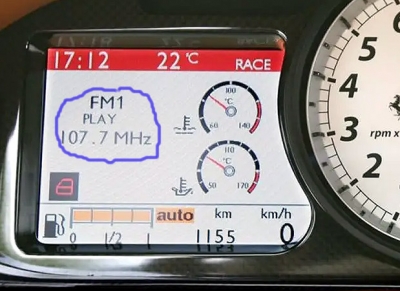 radio display cluster