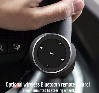 optional wireless remote control