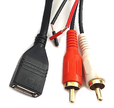 USB-RCA  charging and Audio playback Apple iOS devices