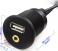3.5-USB Universal Dash Mount USB with 3.5mm Aux Extension Cable