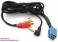 BLAU/8-3.5RCA Dual Aux Input Cable for Blaupunkt and Becker Radios