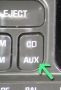 CD Player with cd aux button